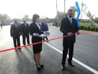 President Ilham Aliyev attends opening of Beylagan-Kabirli-Baharabad highway (PHOTO)