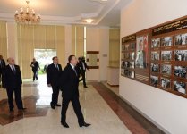 President Ilham Aliyev opens headquarters of New Azerbaijan Party`s regional branch in Saatli (PHOTO)