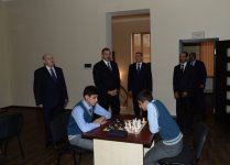 President Ilham Aliyev opens Chess School in Saatli (PHOTO)