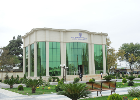 President Ilham Aliyev opens headquarters of New Azerbaijan Party`s regional branch in Saatli (PHOTO)