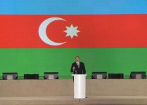 Ilham Aliyev and his spouse attend solemn ceremony marking 20th anniversary of Azerbaijan National Olympic Committee (PHOTO)