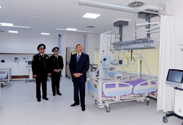 Azerbaijani President inaugurates military hospital of National Security Ministry (PHOTO)