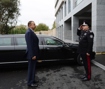 Azerbaijani President inaugurates military hospital of National Security Ministry (PHOTO)
