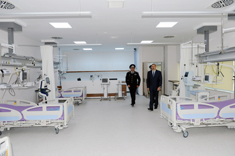 Azerbaijani President inaugurates military hospital of National Security Ministry (PHOTO)