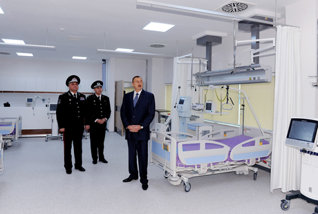 Azerbaijani President inaugurates military hospital of National Security Ministry (PHOTO)