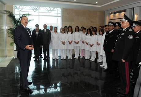 Azerbaijani President inaugurates military hospital of National Security Ministry (PHOTO)