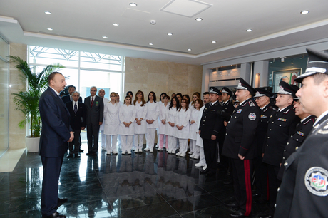 Azerbaijani President inaugurates military hospital of National Security Ministry (PHOTO)
