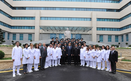 Azerbaijani President inaugurates military hospital of National Security Ministry (PHOTO)