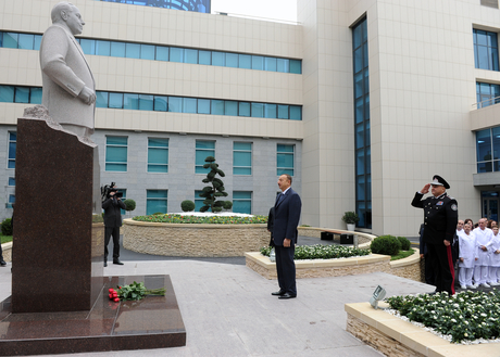 Azerbaijani President inaugurates military hospital of National Security Ministry (PHOTO)