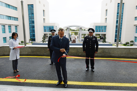Azerbaijani President inaugurates military hospital of National Security Ministry (PHOTO)