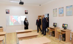 President Ilham Aliyev gets acquainted with reconstructed School 173 of capital’s Yasamal District (PHOTO)