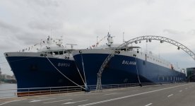 Azerbaijani President attends ceremony to launch Balakan and Barda ferries of State Caspian Shipping Company (PHOTOS)