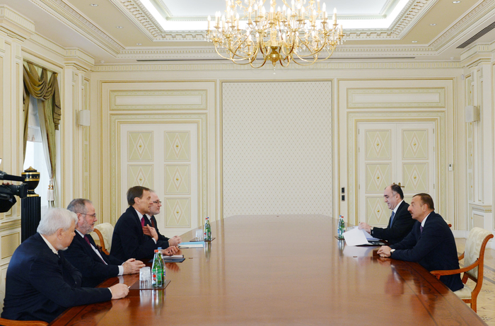 Azerbaijani President receives OSCE Minsk group co-chairs and personal representative of OSCE Chairman-in-Office