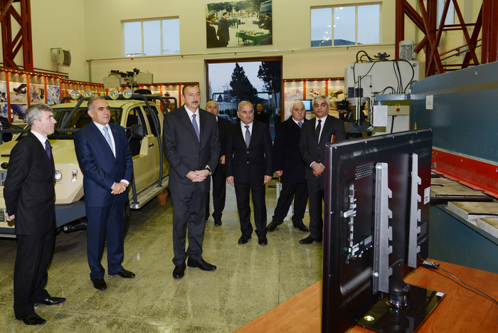 President Ilham Aliyev inaugurates experimental-research factory of the ministry of defense industry (PHOTO)