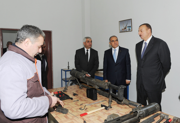 President Ilham Aliyev inaugurates experimental-research factory of the ministry of defense industry (PHOTO)