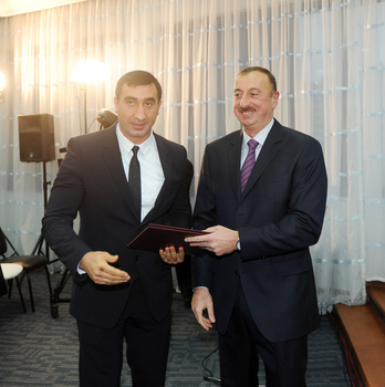 Azerbaijani President and his spouse attended National Olympic Committee`s award-giving ceremony (PHOTO)