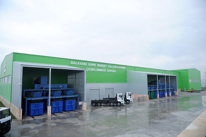 Azerbaijani President inaugurates municipal solid waste sorting factory and incineration plant in Balakhani (PHOTO)
