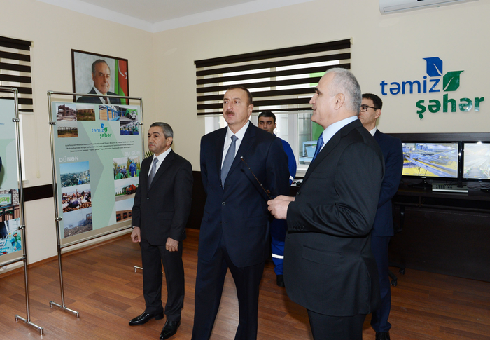 Azerbaijani President inaugurates municipal solid waste sorting factory and incineration plant in Balakhani (PHOTO)