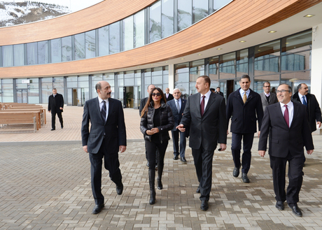 Azerbaijani President opens Zirva hotel in Shahdag winter and summer tourism complex (PHOTO)