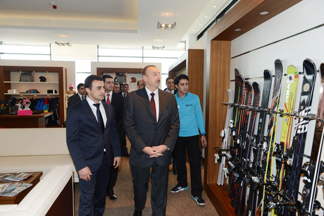 Azerbaijani President opens Zirva hotel in Shahdag winter and summer tourism complex (PHOTO)