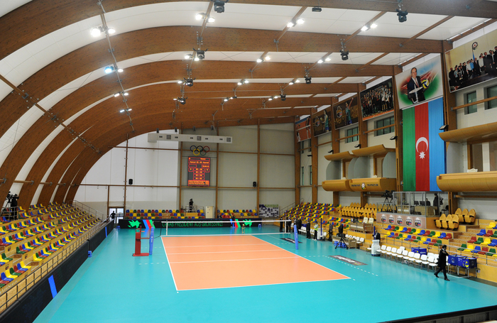 Azerbaijani President opens administrative building and volleyball ground of Azeryol club and Azeryol hotel (PHOTO)