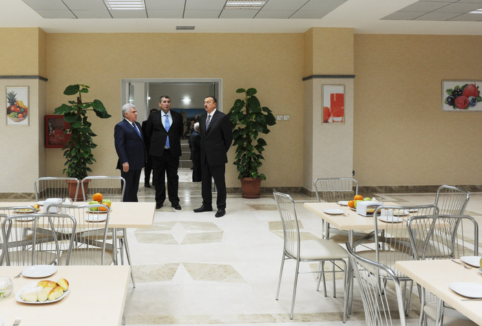 Azerbaijani President opens administrative building and volleyball ground of Azeryol club and Azeryol hotel (PHOTO)
