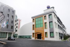 Azerbaijani President opens administrative building and volleyball ground of Azeryol club and Azeryol hotel (PHOTO)