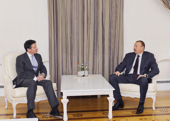 Azerbaijani President receives Chairman of British Olympic Association
