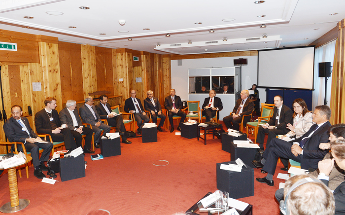 Azerbaijani President takes part in Davos World Economic Forum's session (PHOTO)