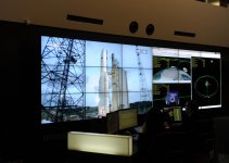 Azerbaijani President and his spouse watch Azerspace-1 satellite orbit launch (PHOTO)