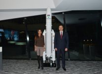 Azerbaijani President and his spouse watch Azerspace-1 satellite orbit launch (PHOTO)