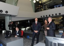 Azerbaijani President and his spouse watch Azerspace-1 satellite orbit launch (PHOTO)