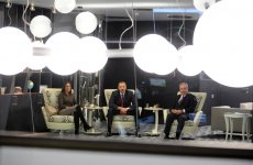 Azerbaijani President and his spouse watch Azerspace-1 satellite orbit launch (PHOTO)