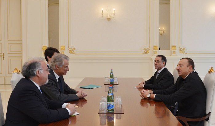 Azerbaijani President receives France's former PM