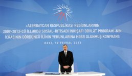 Azerbaijani President chairs conference on State Program for socio-economic development of the regions (PHOTO)