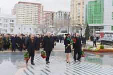 Azerbaijani President, First Lady attend ceremony commemorating Khojaly genocide victims  (UPDATE) (PHOTO)