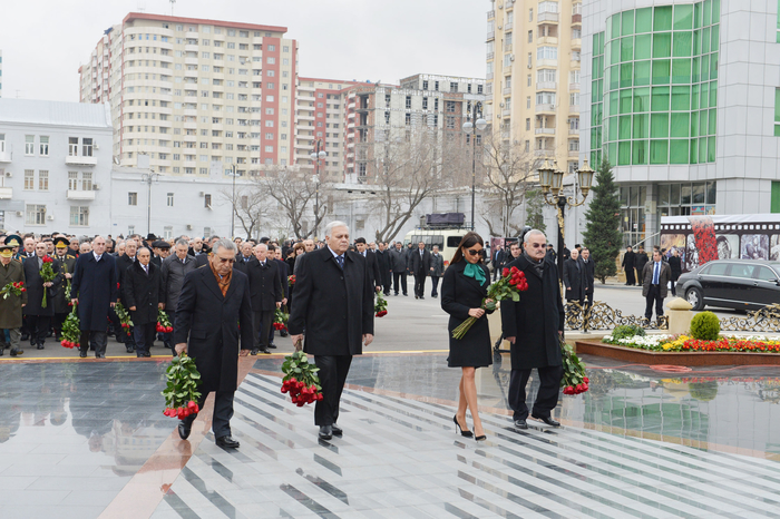 Azerbaijani President, First Lady attend ceremony commemorating Khojaly genocide victims  (UPDATE) (PHOTO)