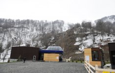 President Ilham Aliyev inspects construction of Tufan Alpine Skiing Recreation Complex (PHOTO)