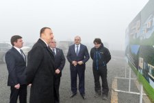 President Ilham Aliyev inspects construction of Tufan Alpine Skiing Recreation Complex (PHOTO)