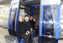 President Ilham Aliyev inspects construction of Tufan Alpine Skiing Recreation Complex (PHOTO)