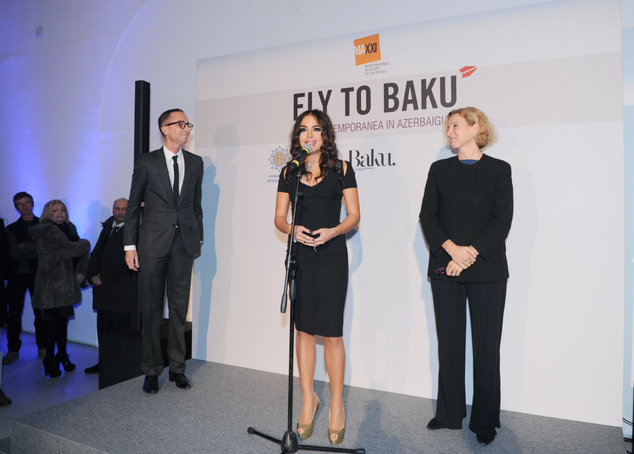 Azerbaijan's First Lady attends ‘Fly to Baku: Contemporary Art of Azerbaijan’ exhibition in Rome (PHOTO)