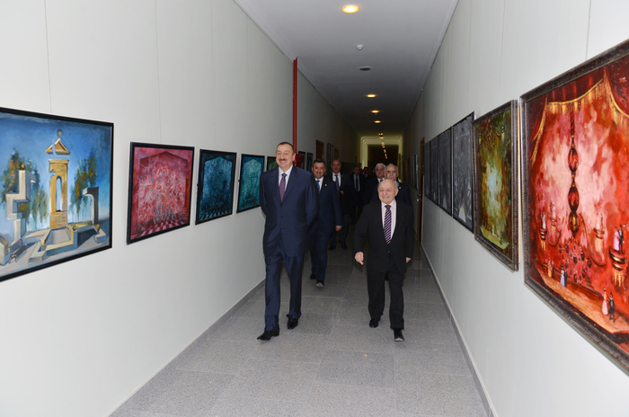 Azerbaijani President inspects new block of Azerbaijan State Academy of Fine Art (PHOTO)