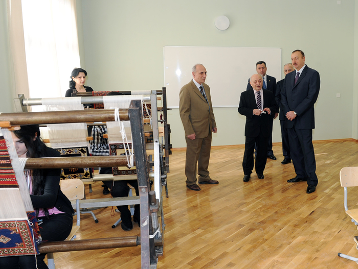Azerbaijani President inspects new block of Azerbaijan State Academy of Fine Art (PHOTO)