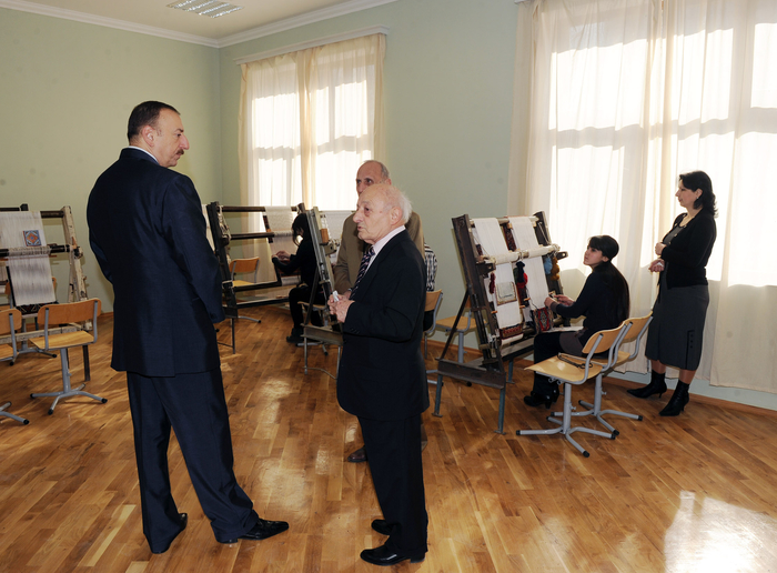 Azerbaijani President inspects new block of Azerbaijan State Academy of Fine Art (PHOTO)