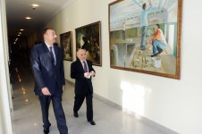 Azerbaijani President inspects new block of Azerbaijan State Academy of Fine Art (PHOTO)