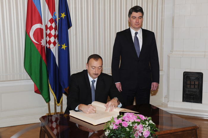 Azerbaijani President meets Croatian Premier (PHOTO)