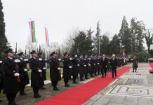 Azerbaijani President officially welcomed to Croatia (PHOTO)