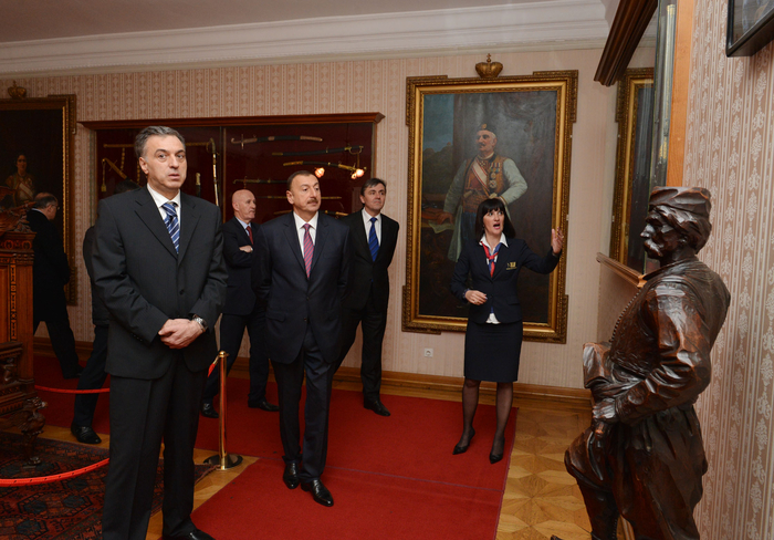 Azerbaijani President visits King Nikola's Museum in Cetinje, Montenegro (PHOTO)
