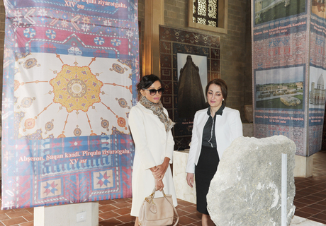 Azerbaijani President and his spouse visit newly-redeveloped “Ateshgah Temple” State Historical Architectural Reserve (PHOTO)