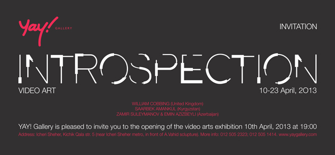INTROSPECTION video art exhibition to be held in YAY! Gallery